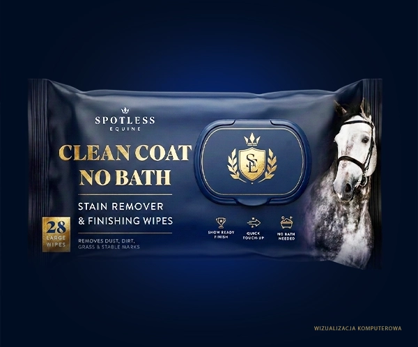 CLEAN COAT NO BATH - chusteczki do szybkiego czyszczenia sierści konia